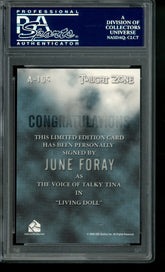 2009 The Complete Twilight Zone June Foray Talky Tina Limited Autograph PSA 10